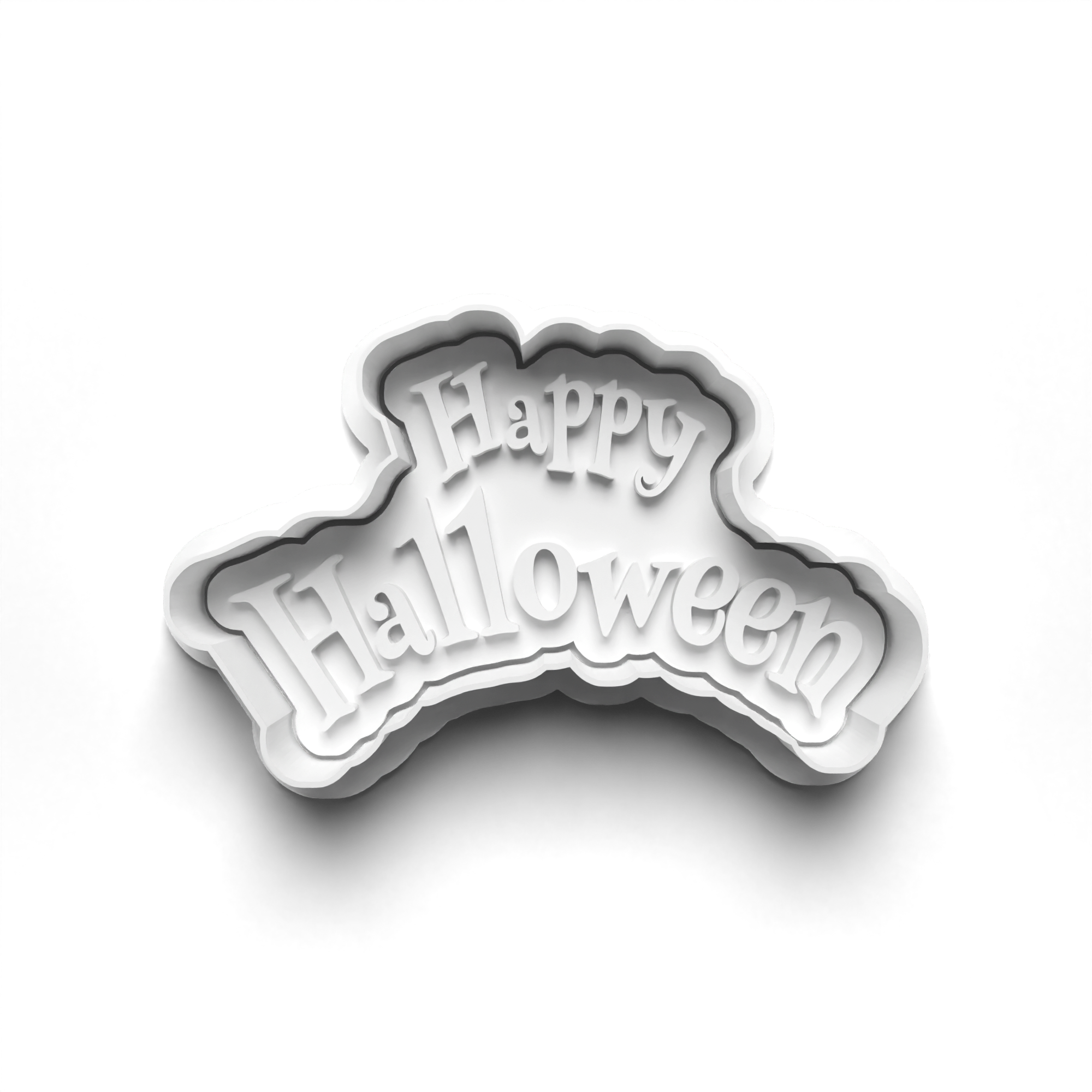 Happy Halloween Cookie Cutters Set + Stamps for Baking, Cookies, Crafts 0445