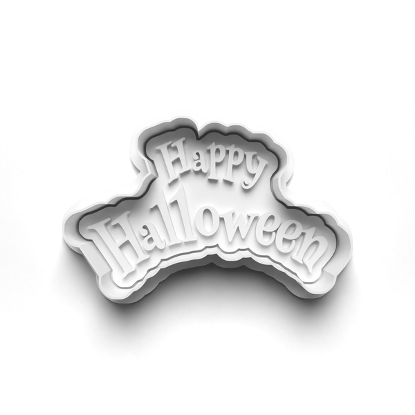 Happy Halloween Cookie Cutters Set + Stamps for Baking, Cookies, Crafts 0445