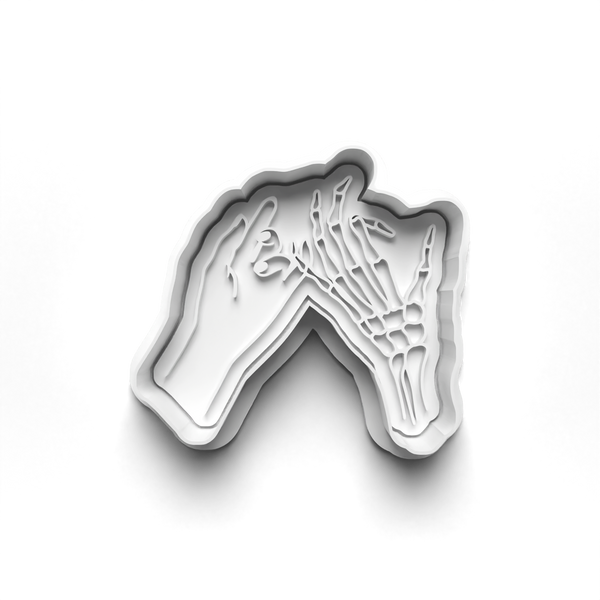 Halloween Hands Cookie Cutters Set + Stamps for Baking, Cookies, Crafts 0446