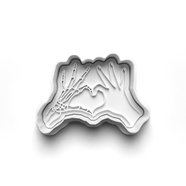 Halloween Hands Cookie Cutters Set + Stamps for Baking, Cookies, Crafts 0446