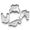 Halloween Hands Cookie Cutters Set + Stamps for Baking, Cookies, Crafts 0446