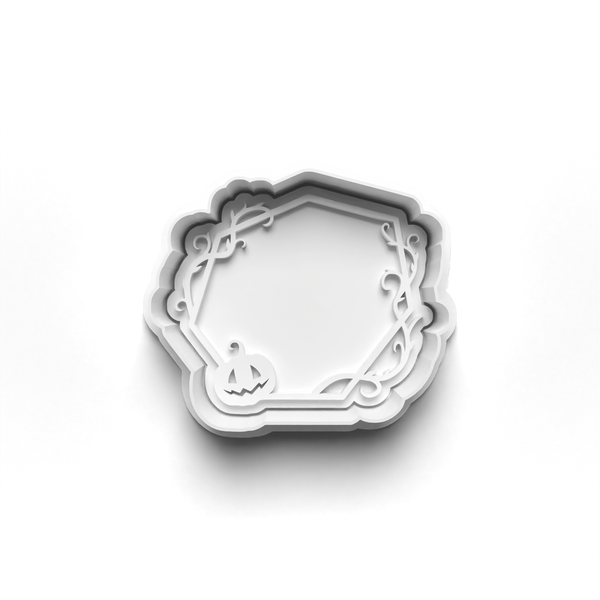 Halloween Frames Cookie Cutters Set + Stamps for Baking, Cookies, Crafts 0447