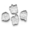 Halloween Owls Cookie Cutters Set + Stamps for Baking, Cookies, Crafts 0448