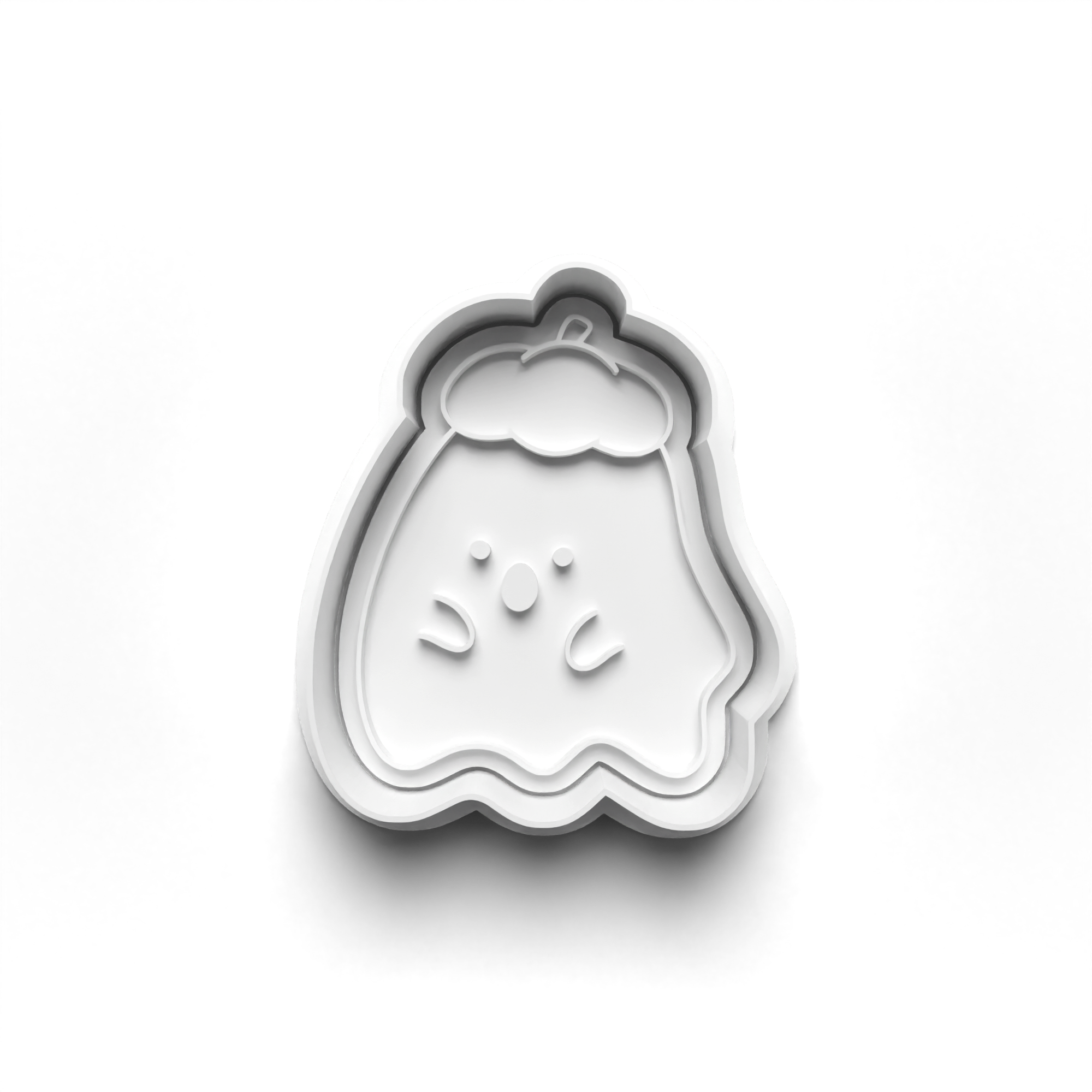 Halloween Ghosts Cookie Cutters Set + Stamps for Baking, Cookies, Crafts 0449