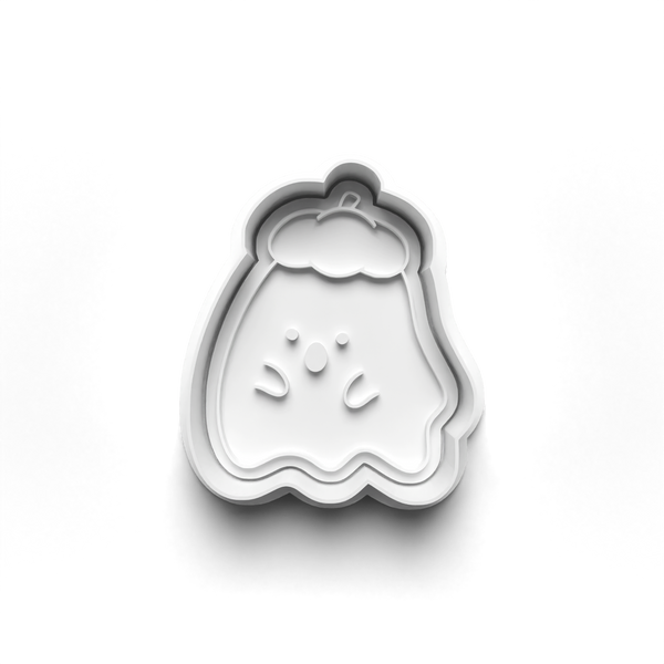 Halloween Ghosts Cookie Cutters Set + Stamps for Baking, Cookies, Crafts 0449