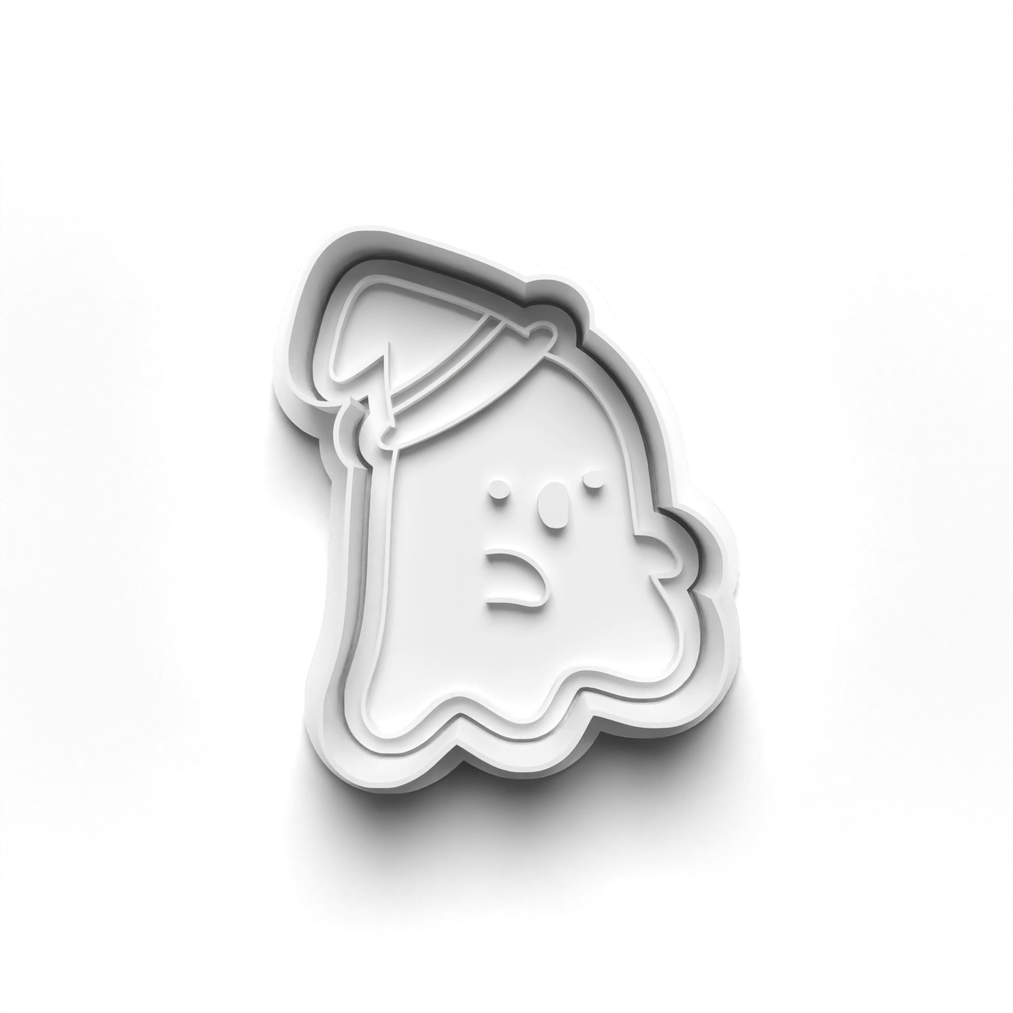 Halloween Ghosts Cookie Cutters Set + Stamps for Baking, Cookies, Crafts 0449