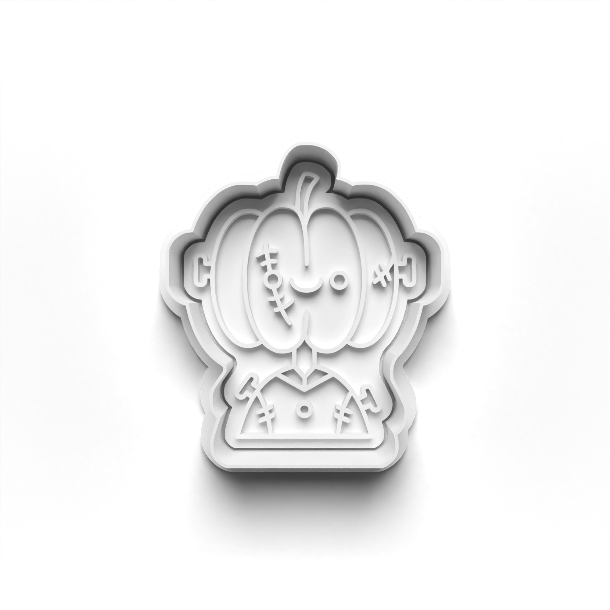 Halloween Pumpkin Heads Cookie Cutters Set + Stamps for Baking, Cookies, Crafts 0450