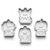 Halloween Pumpkin Heads Cookie Cutters Set + Stamps for Baking, Cookies, Crafts 0450