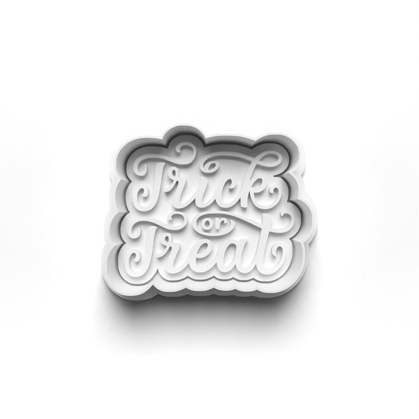 Halloween Writing Cookie Cutters Set + Stamps for Baking, Cookies, Crafts 0452
