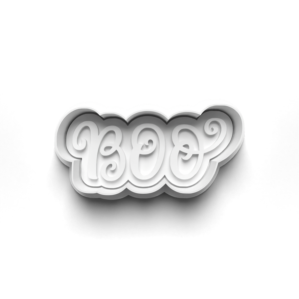 Halloween Writing Cookie Cutters Set + Stamps for Baking, Cookies, Crafts 0452