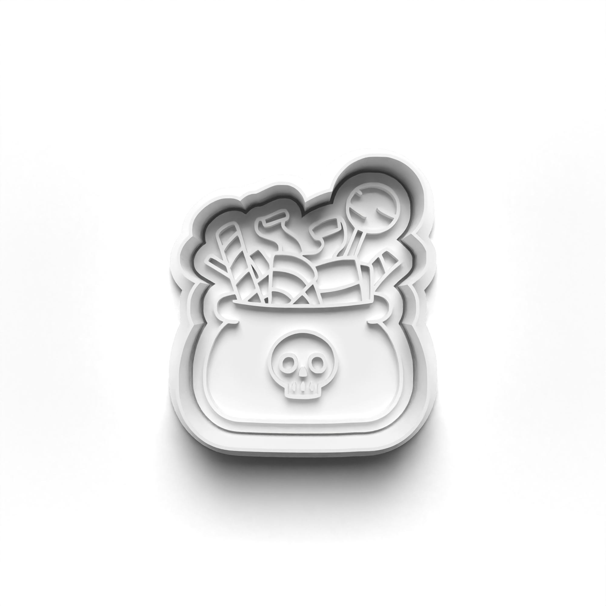 Halloween Cookie Cutters Set + Stamps for Baking, Cookies, Crafts 0453