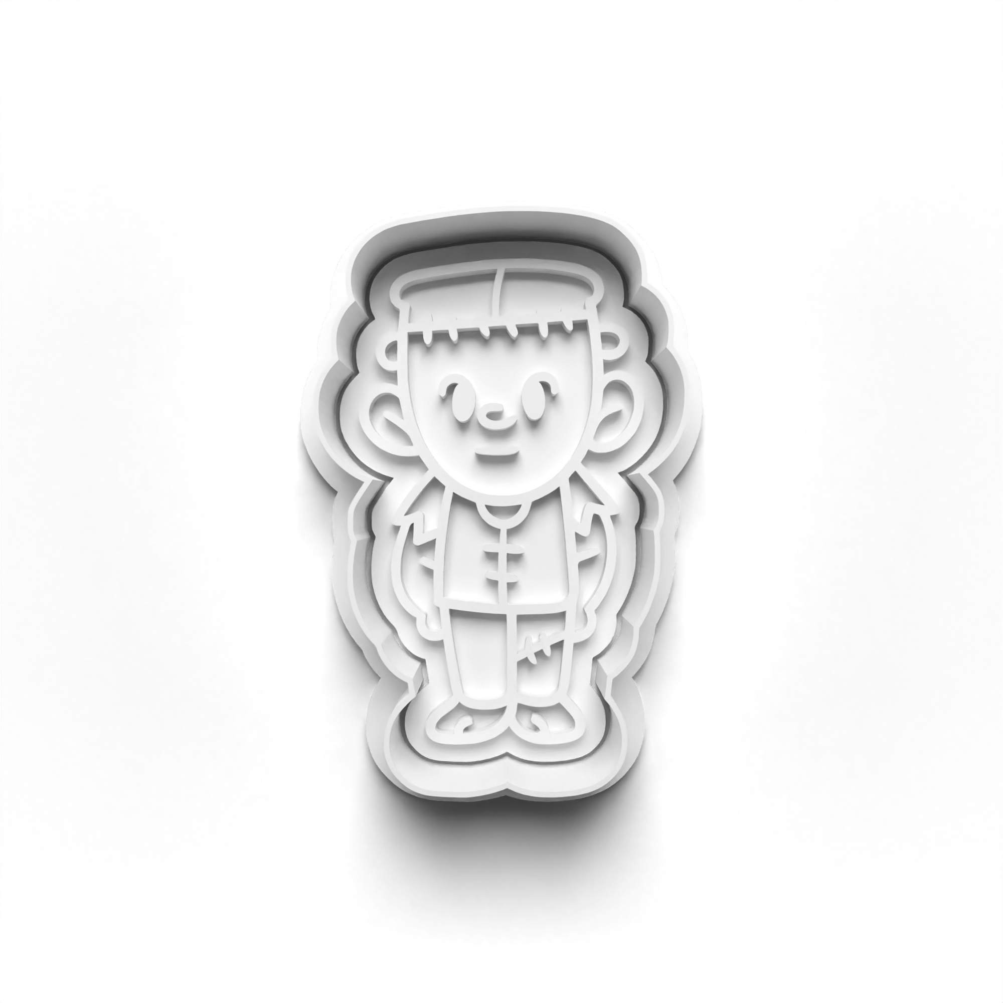 Halloween Monsters and Ghosts Cookie Cutters Set + Stamps for Baking, Cookies, Crafts 0454