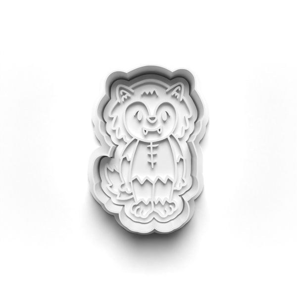 Halloween Monsters and Ghosts Cookie Cutters Set + Stamps for Baking, Cookies, Crafts 0454