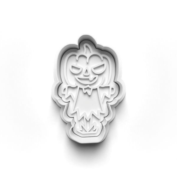 Halloween Witches and Monsters Cookie Cutters Set + Stamps for Baking, Cookies, Crafts 0455