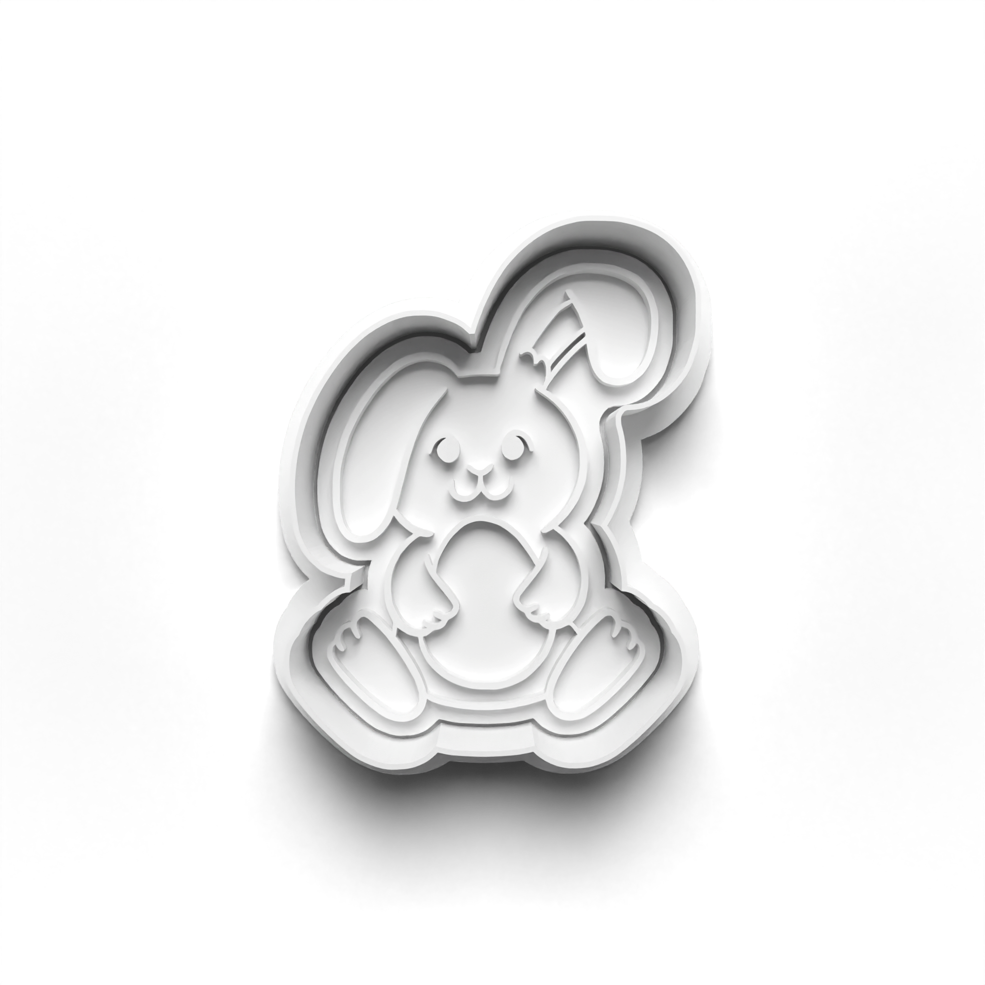 Easter 4 Piece Cookie Cutters Set + Stamps for Baking, Crafts, Play 0794