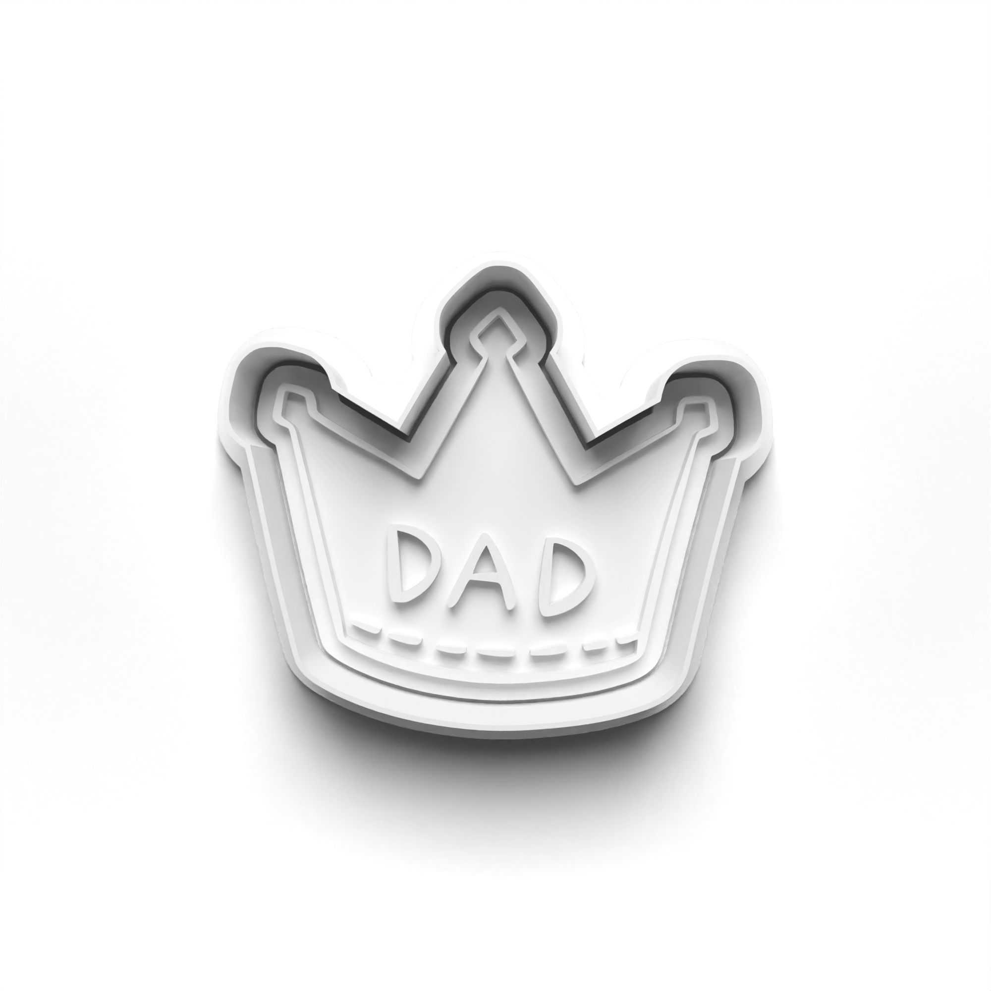 Father's Day Theme 4 Piece Cookie Cutters Set + Stamps for Baking, Crafts, Play 0795