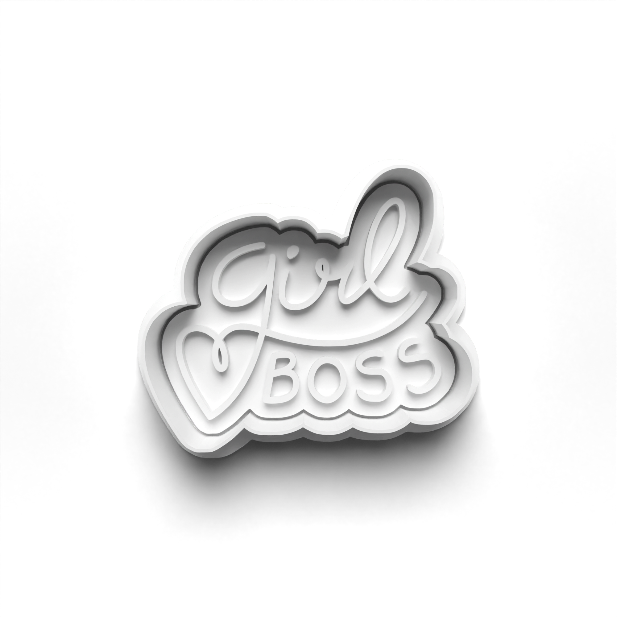 Girl Power Theme 4 Piece Cookie Cutters Set + Stamps for Baking, Crafts, Play 0797