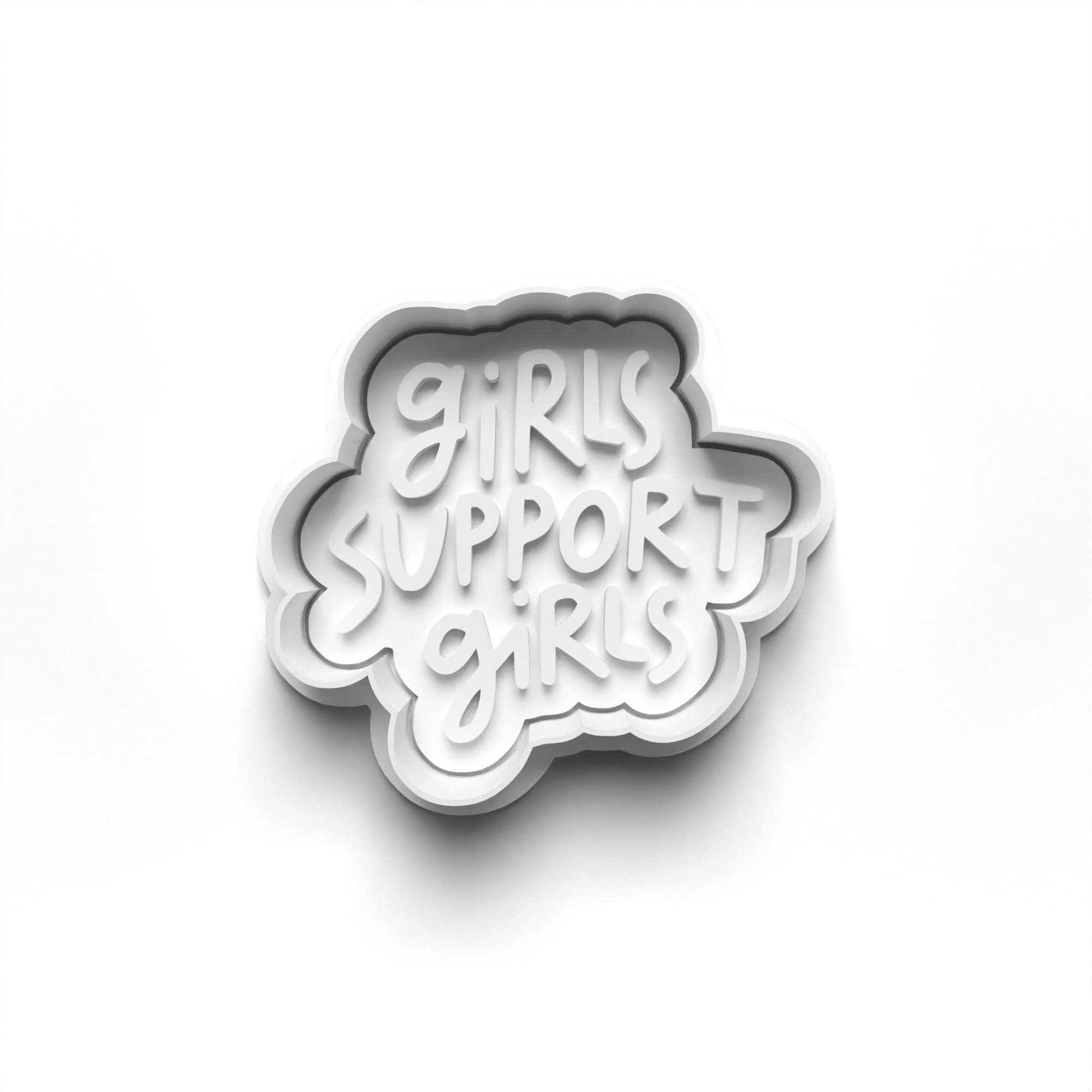 Girl Power Theme 4 Piece Cookie Cutters Set + Stamps for Baking, Crafts, Play 0797