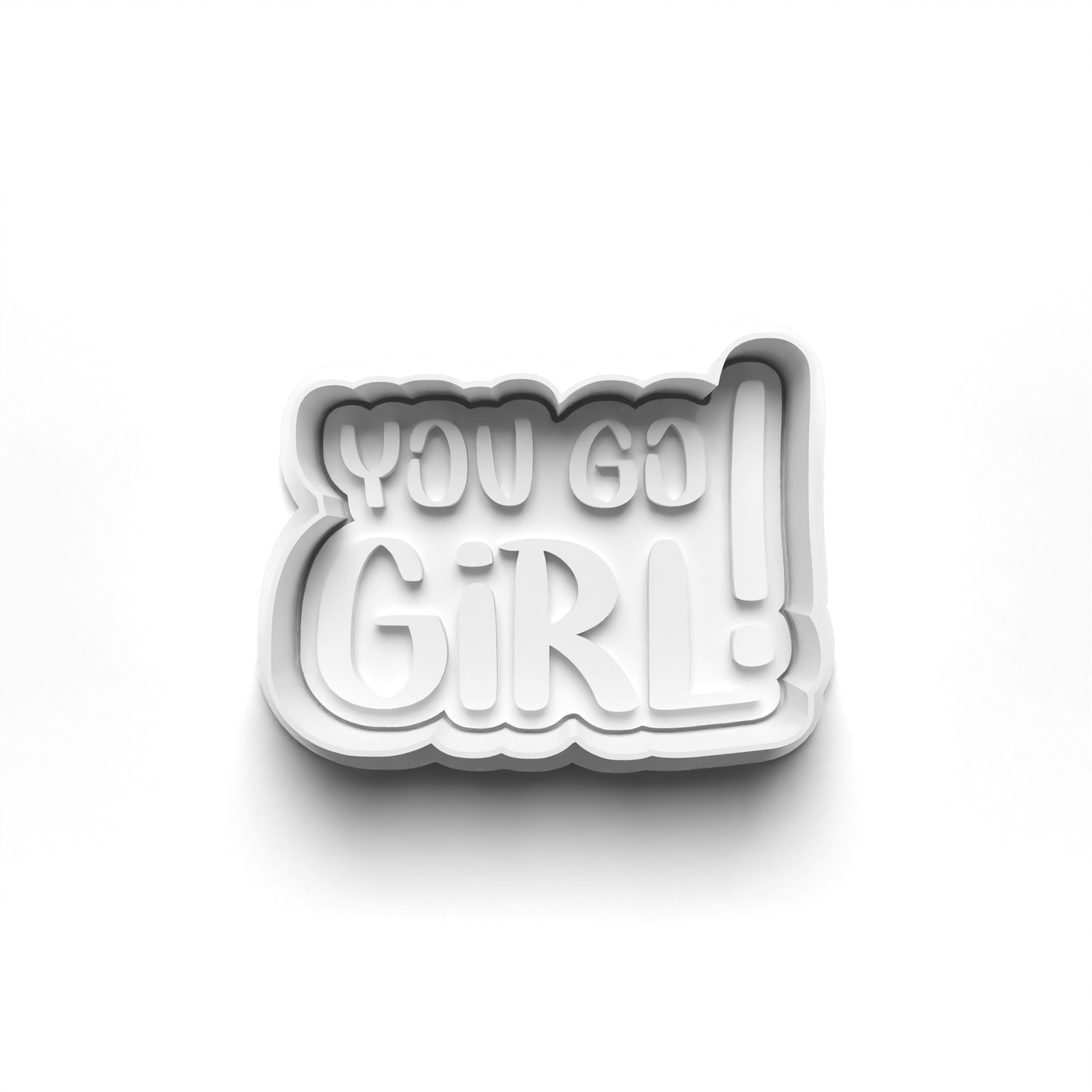 Girl Power Theme 4 Piece Cookie Cutters Set + Stamps for Baking, Crafts, Play 0797