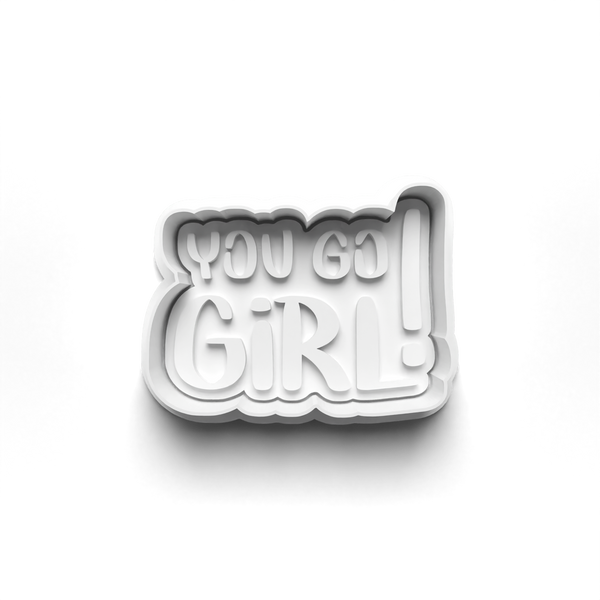 Girl Power Theme 4 Piece Cookie Cutters Set + Stamps for Baking, Crafts, Play 0797