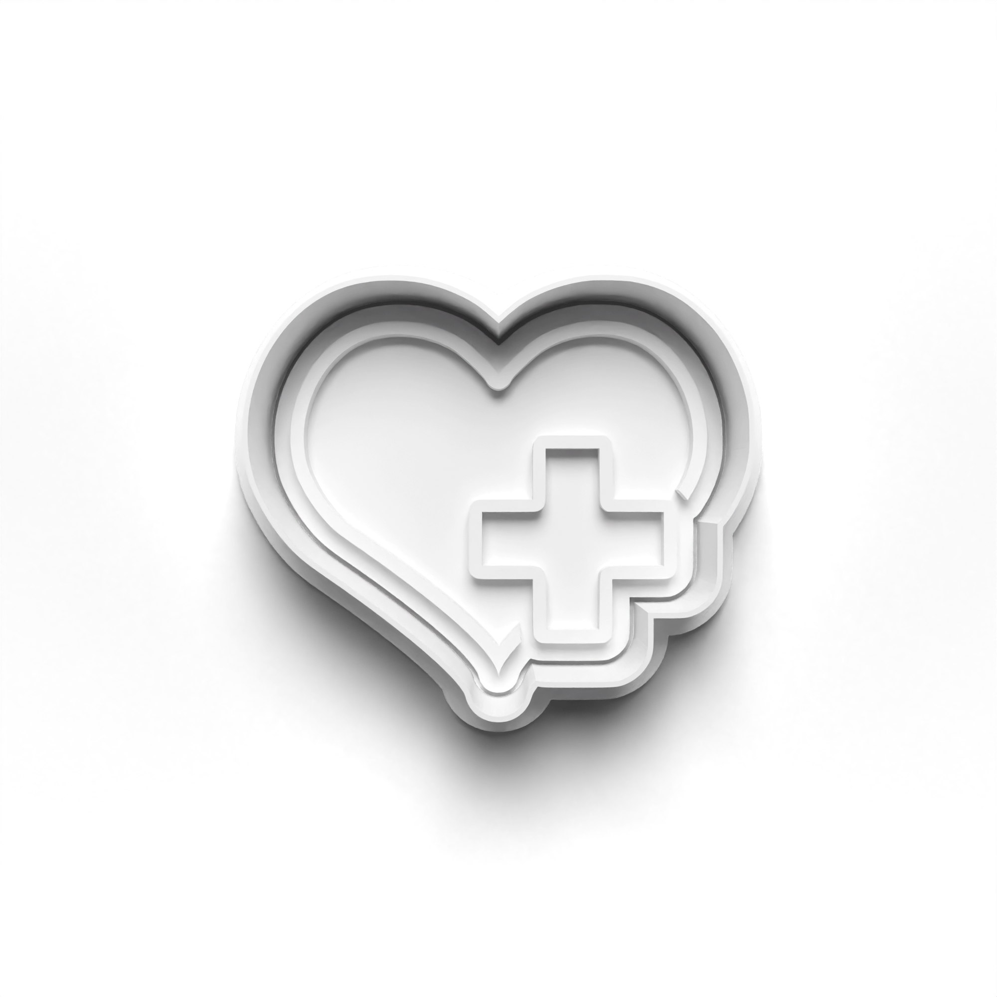 Doctor and Nurse Theme 4 Piece Cookie Cutters Set + Stamps for Baking, Crafts, Play 0798