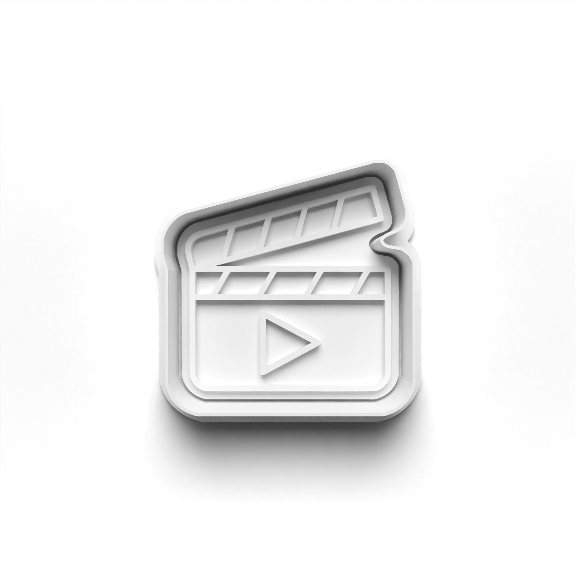 Movie Night Theme 4 Piece Cookie Cutters Set + Stamps for Baking, Crafts, Play 0800