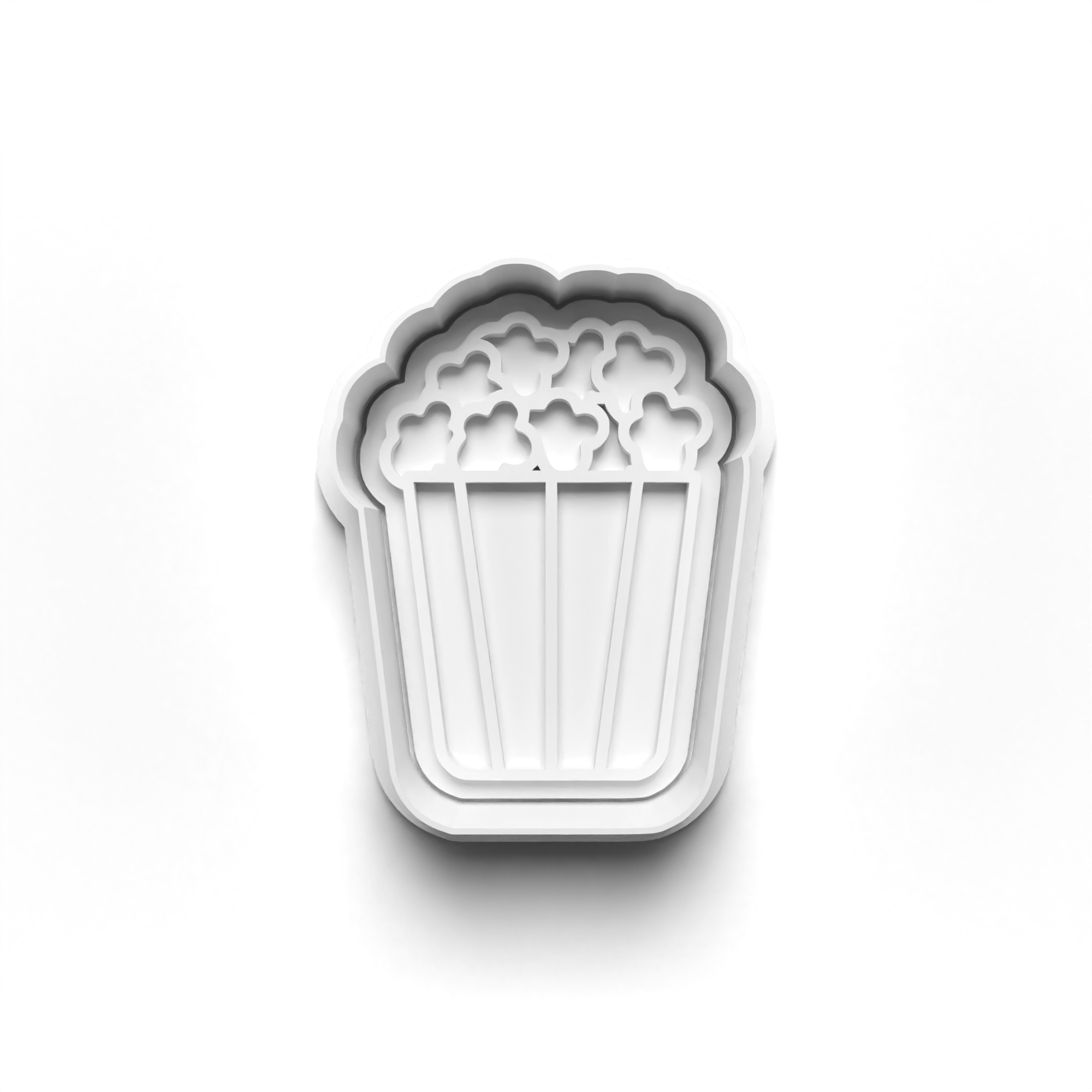 Movie Night Theme 4 Piece Cookie Cutters Set + Stamps for Baking, Crafts, Play 0800