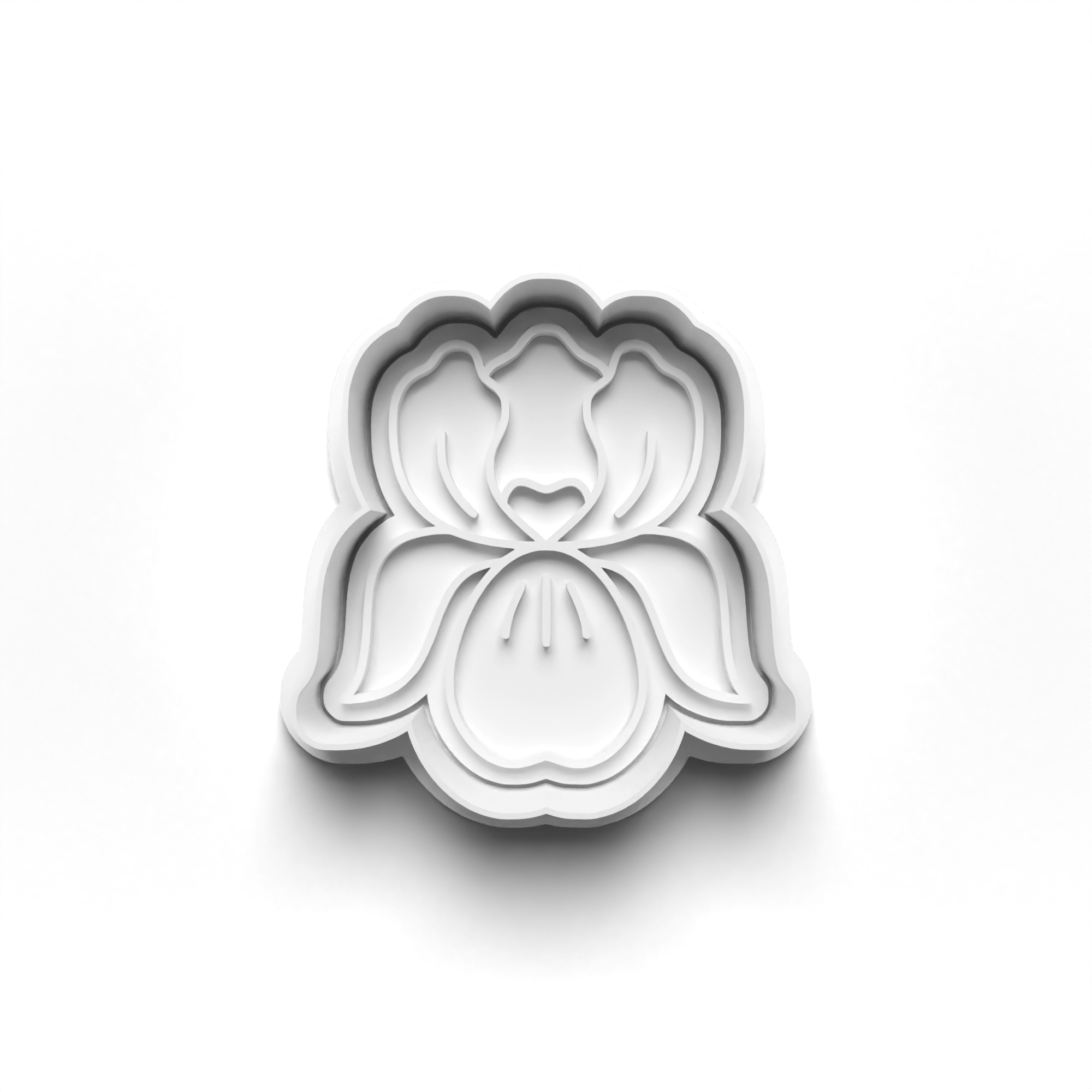 Daffodil Tulip Lilly Iris Flowers Theme 4 Piece Cookie Cutters Set + Stamps for Baking, Crafts, Play 0802