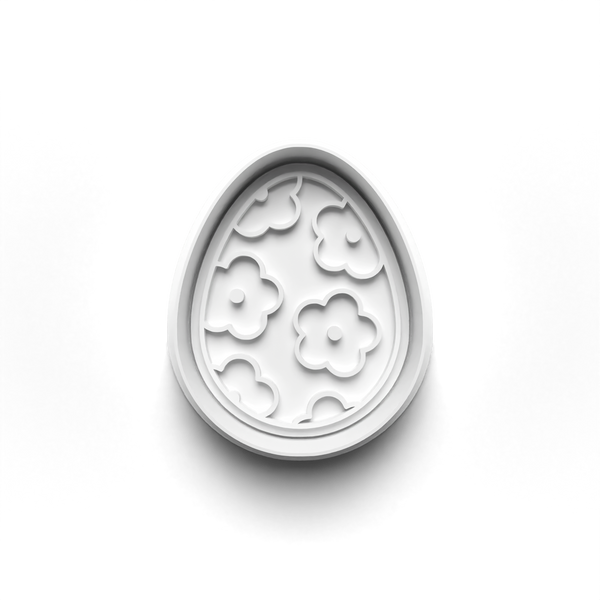 Easter Eggs Theme Cookie Cutters Set + Stamps for Baking, Crafts, Dough 0805