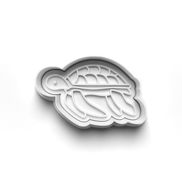 Turtles Theme Cookie Cutters Set + Stamps for Baking, Crafts, Play dough 0818