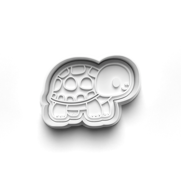 Turtles Theme Cookie Cutters Set + Stamps for Baking, Crafts, Play dough 0818
