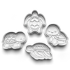 Turtles Theme Cookie Cutters Set + Stamps for Baking, Crafts, Play dough 0818