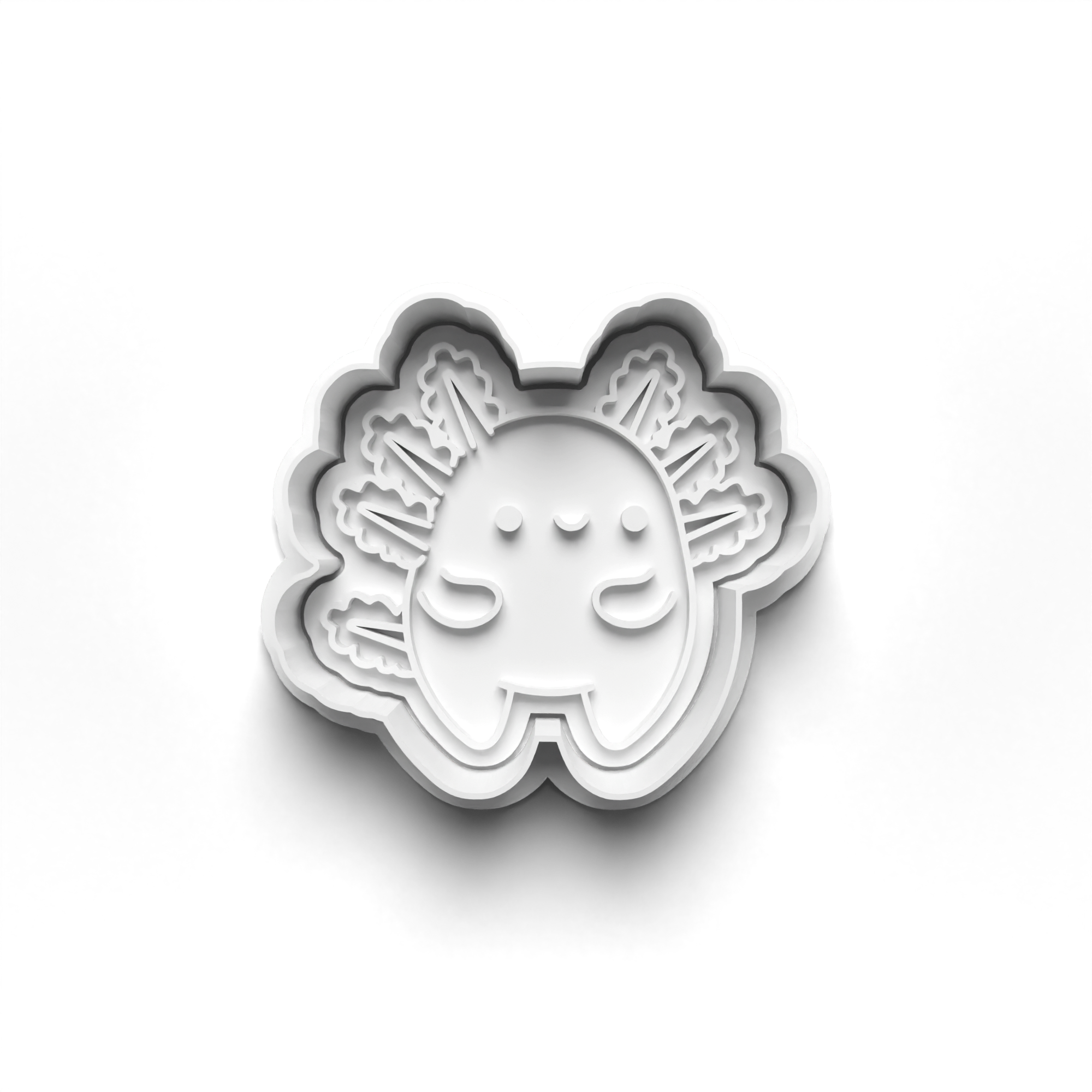 Axolotis Theme Cookie Cutters Set + Stamps for Baking, Crafts, Play dough 0820