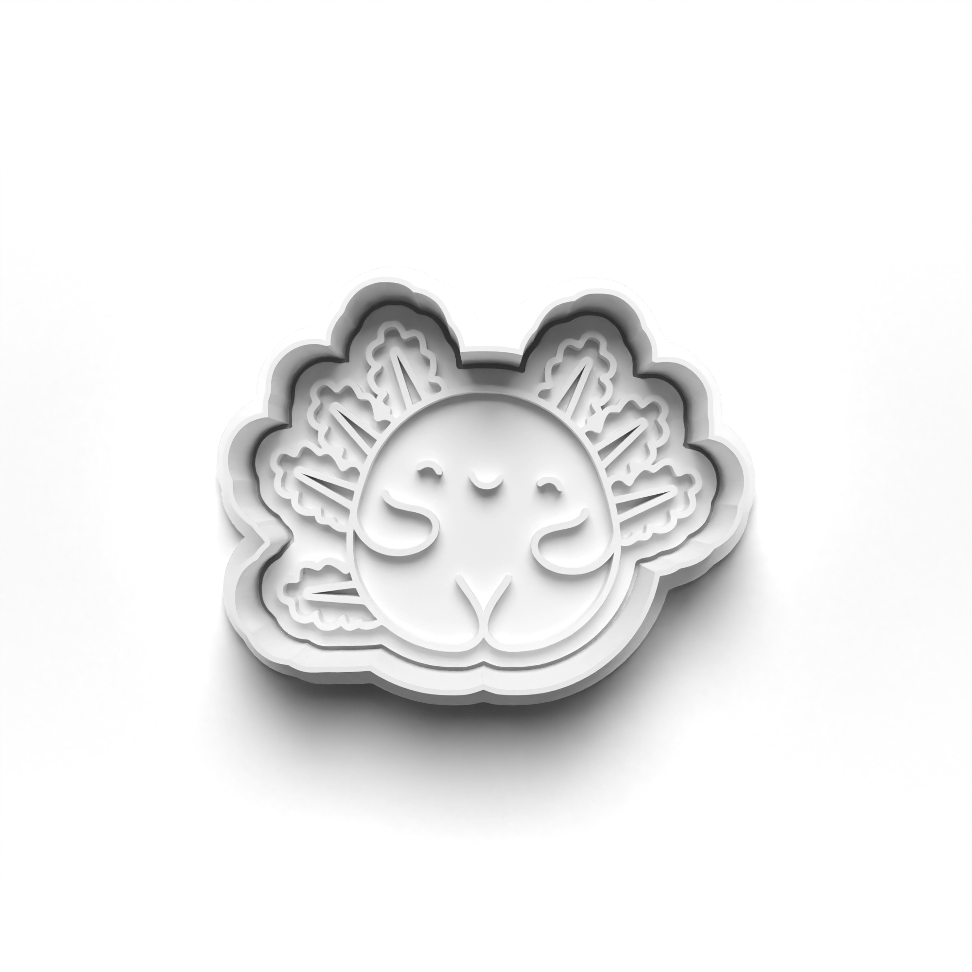 Axolotis Theme Cookie Cutters Set + Stamps for Baking, Crafts, Play dough 0820