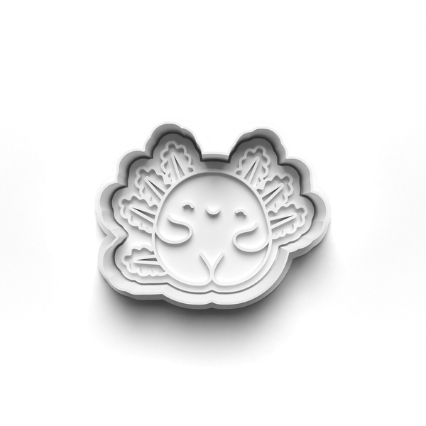 Axolotis Theme Cookie Cutters Set + Stamps for Baking, Crafts, Play dough 0820