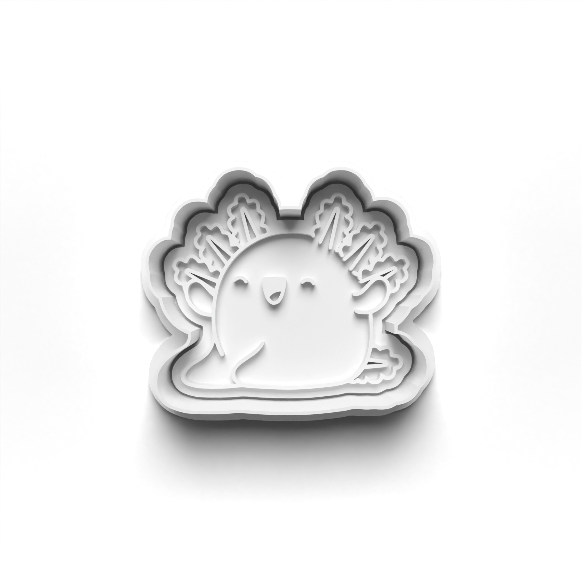 Axolotis Theme Cookie Cutters Set + Stamps for Baking, Crafts, Play dough 0820