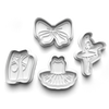 Ballet Theme Cookie Cutters Set + Stamps for Baking, Crafts, Play dough 0821