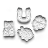 Lucky Theme Cookie Cutters Set + Stamps for Baking, Crafts, Dough 0822