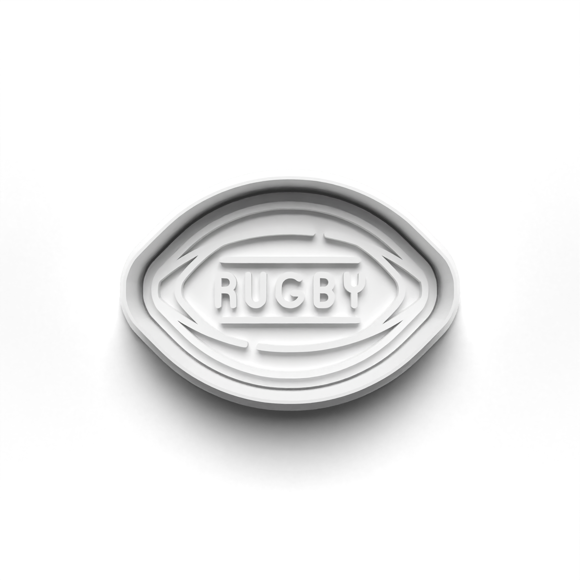 Rugby Theme Cookie Cutters Set + Stamps for Baking, Crafts, Dough 0827