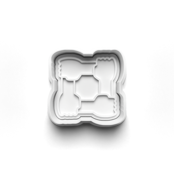 Inclusion Theme Cookie Cutters Set + Stamps for Baking, Crafts, Dough 0830