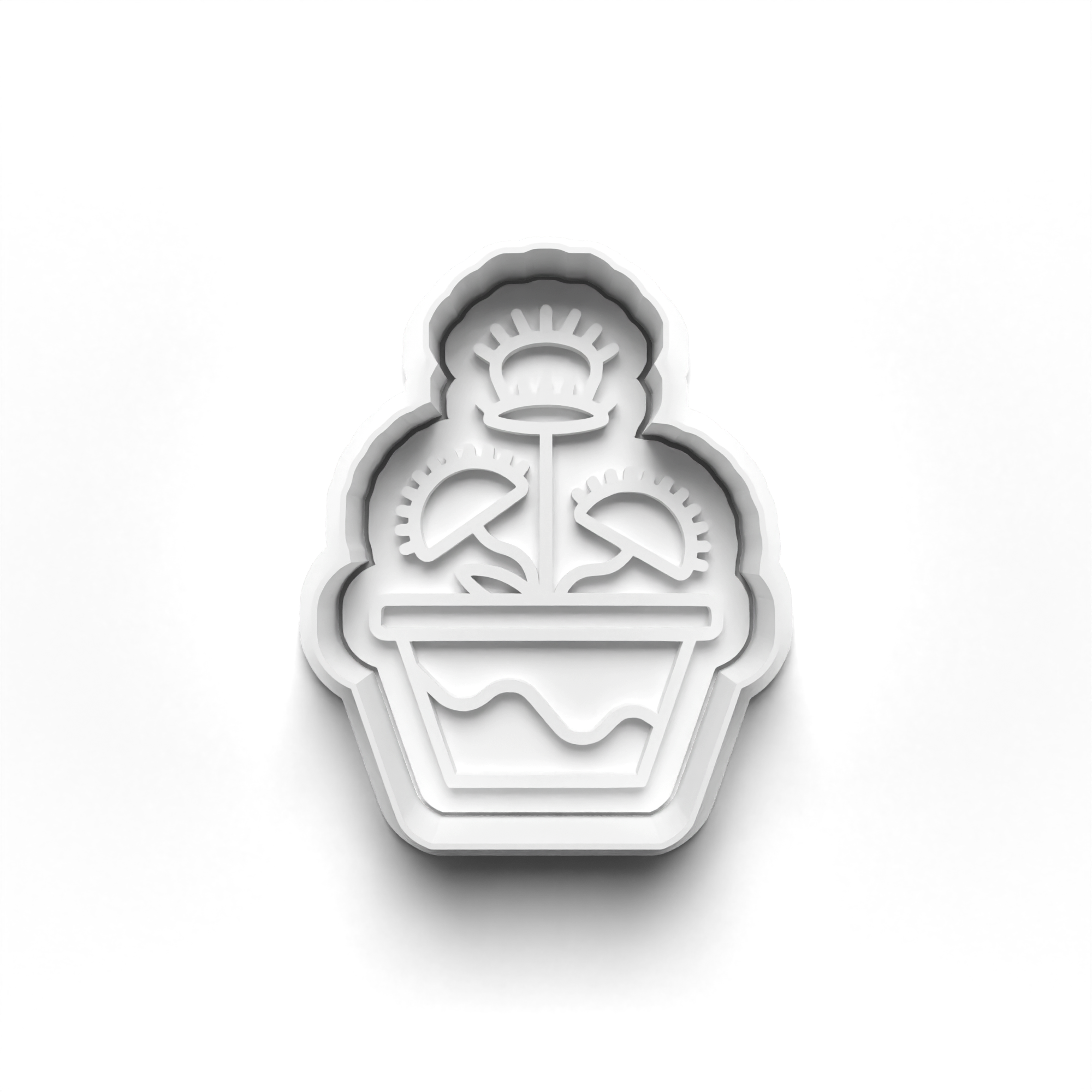 Carnivore Plants Theme Cookie Cutters Set + Stamps for Baking, Crafts, Dough 0832