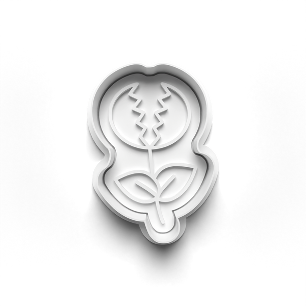 Carnivore Plants Theme Cookie Cutters Set + Stamps for Baking, Crafts, Dough 0832