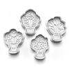 Flower Bouquet Theme Cookie Cutters Set + Stamps for Baking, Crafts, Dough 0838
