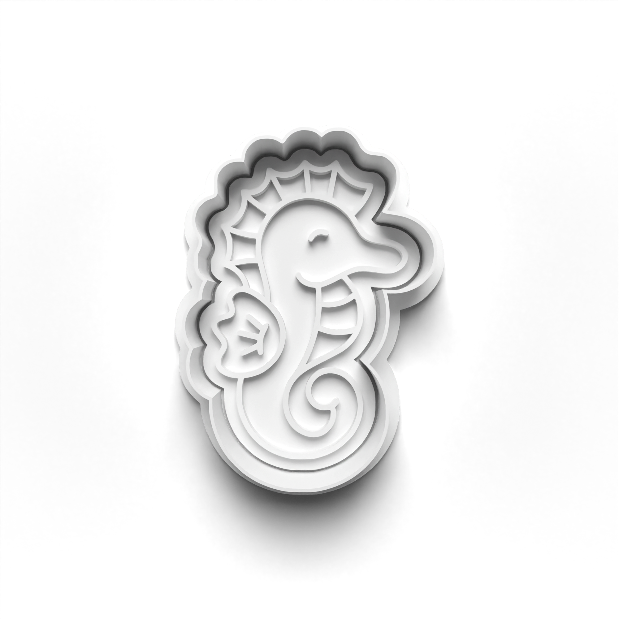 Mermaid Theme Cookie Cutters Set + Stamps for Baking, Crafts, Dough 0841