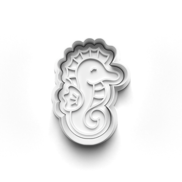 Mermaid Theme Cookie Cutters Set + Stamps for Baking, Crafts, Dough 0841