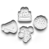 Cheerleader Theme Cookie Cutters Set + Stamps for Baking, Crafts, Dough 0851