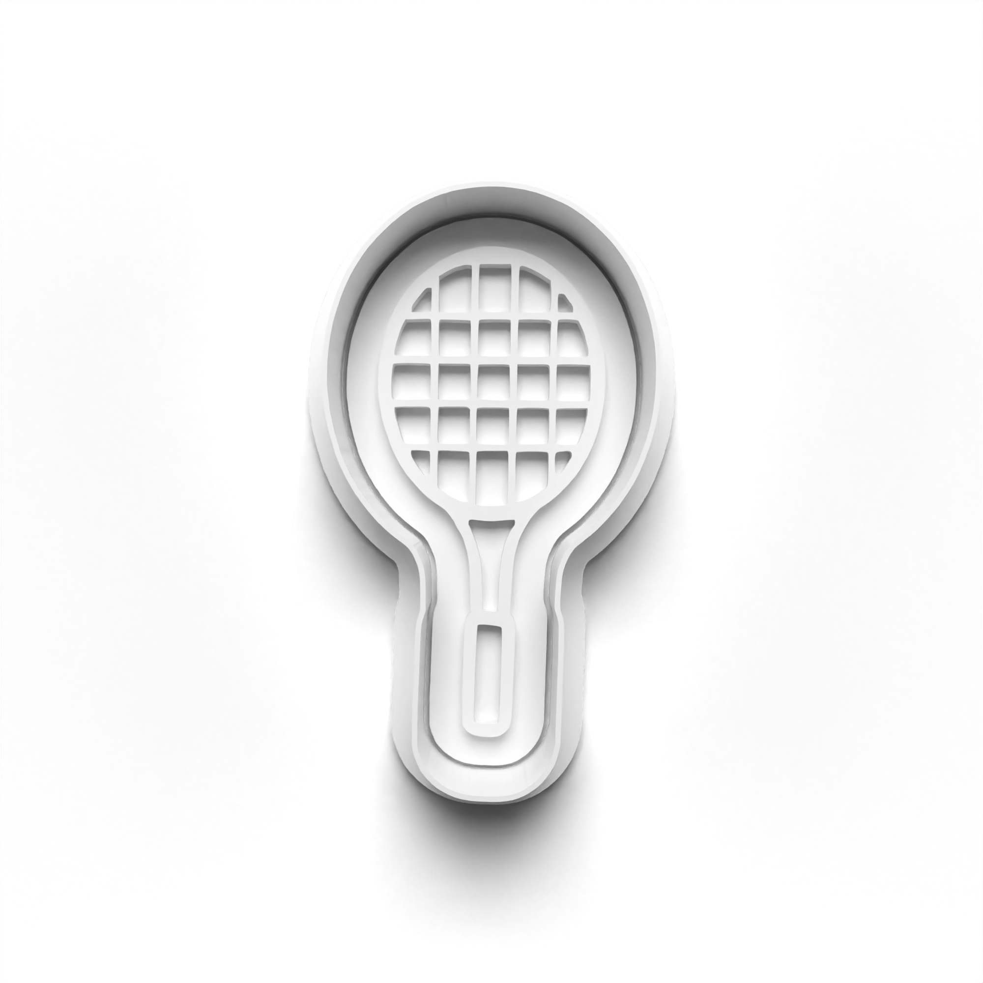 Badminton Theme Cookie Cutters Set + Stamps for Baking, Crafts, Dough 0852