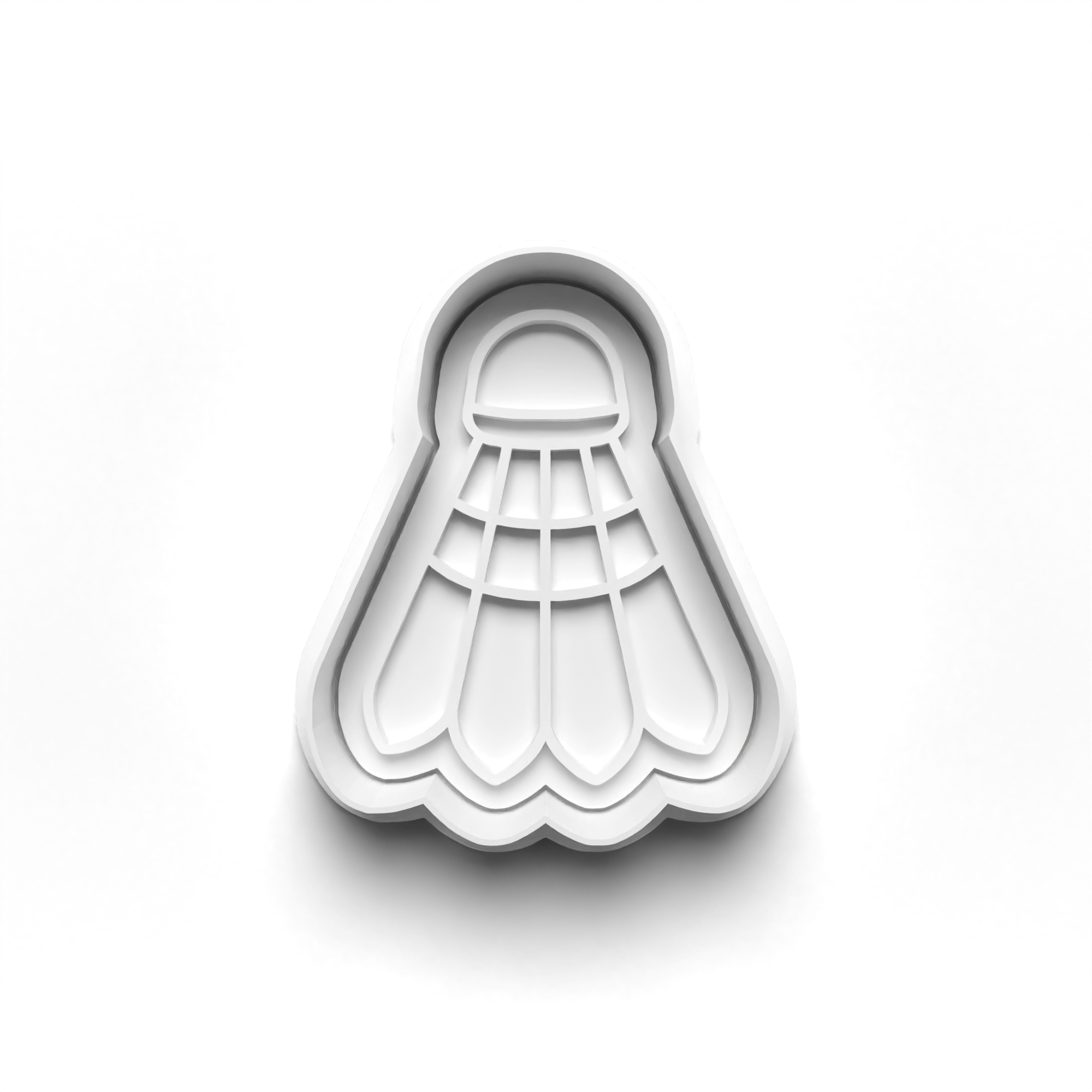 Badminton Theme Cookie Cutters Set + Stamps for Baking, Crafts, Dough 0852