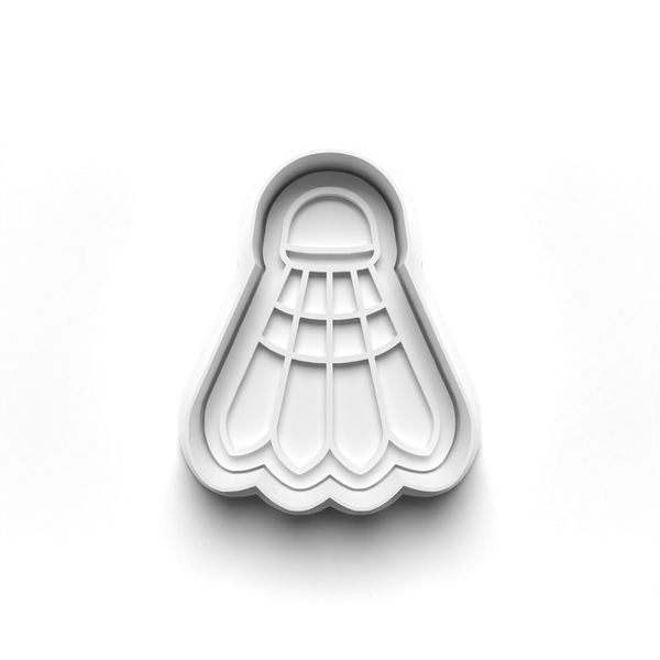 Badminton Theme Cookie Cutters Set + Stamps for Baking, Crafts, Dough 0852