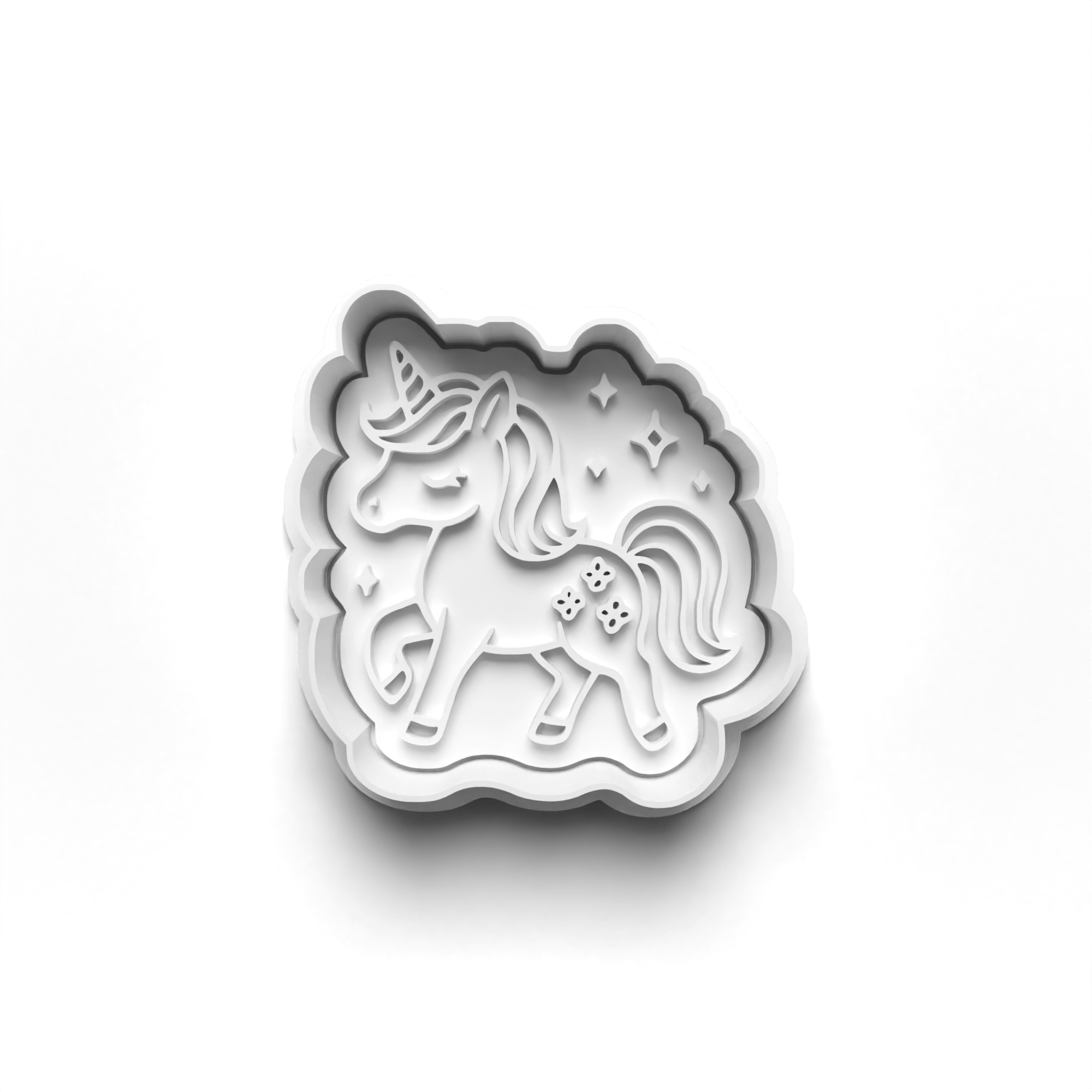 Unicorn Theme Cookie Cutters Set + Stamps for Baking, Crafts, Dough 0868